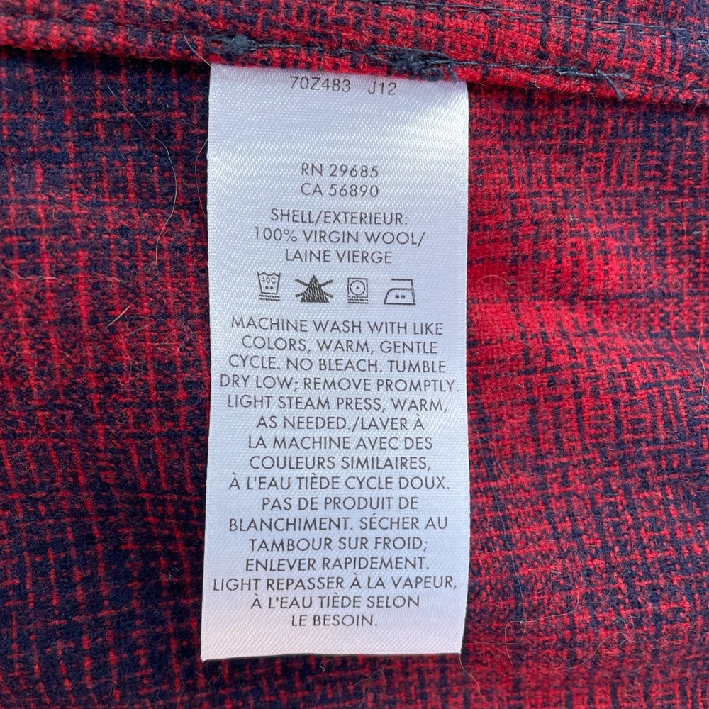 Pendleton Wool Plaid Button Down - Size S - image 7